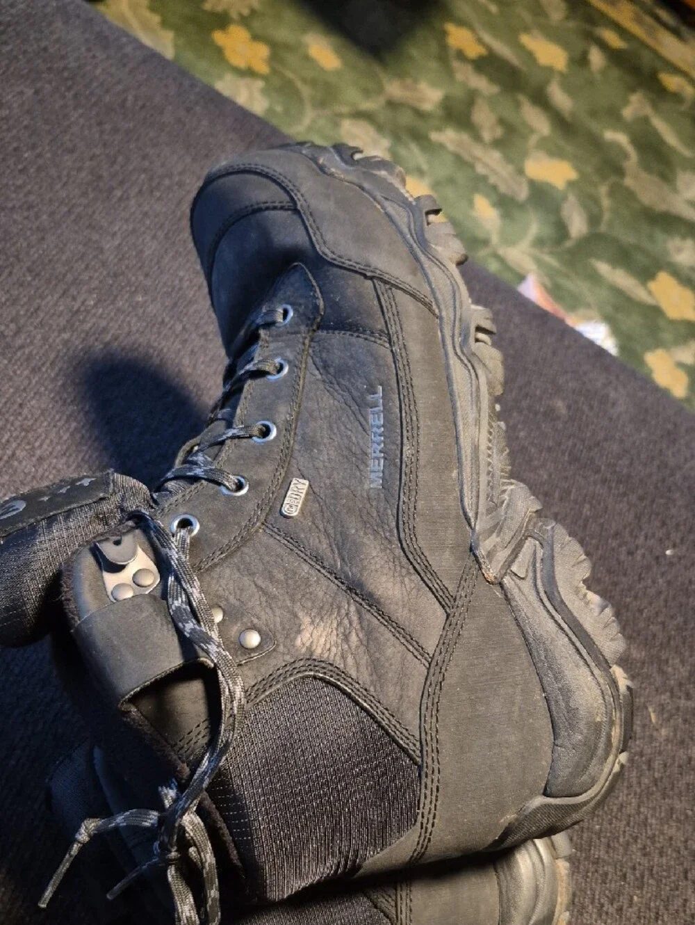 Merrell Men's Black Leather Hiking Boots